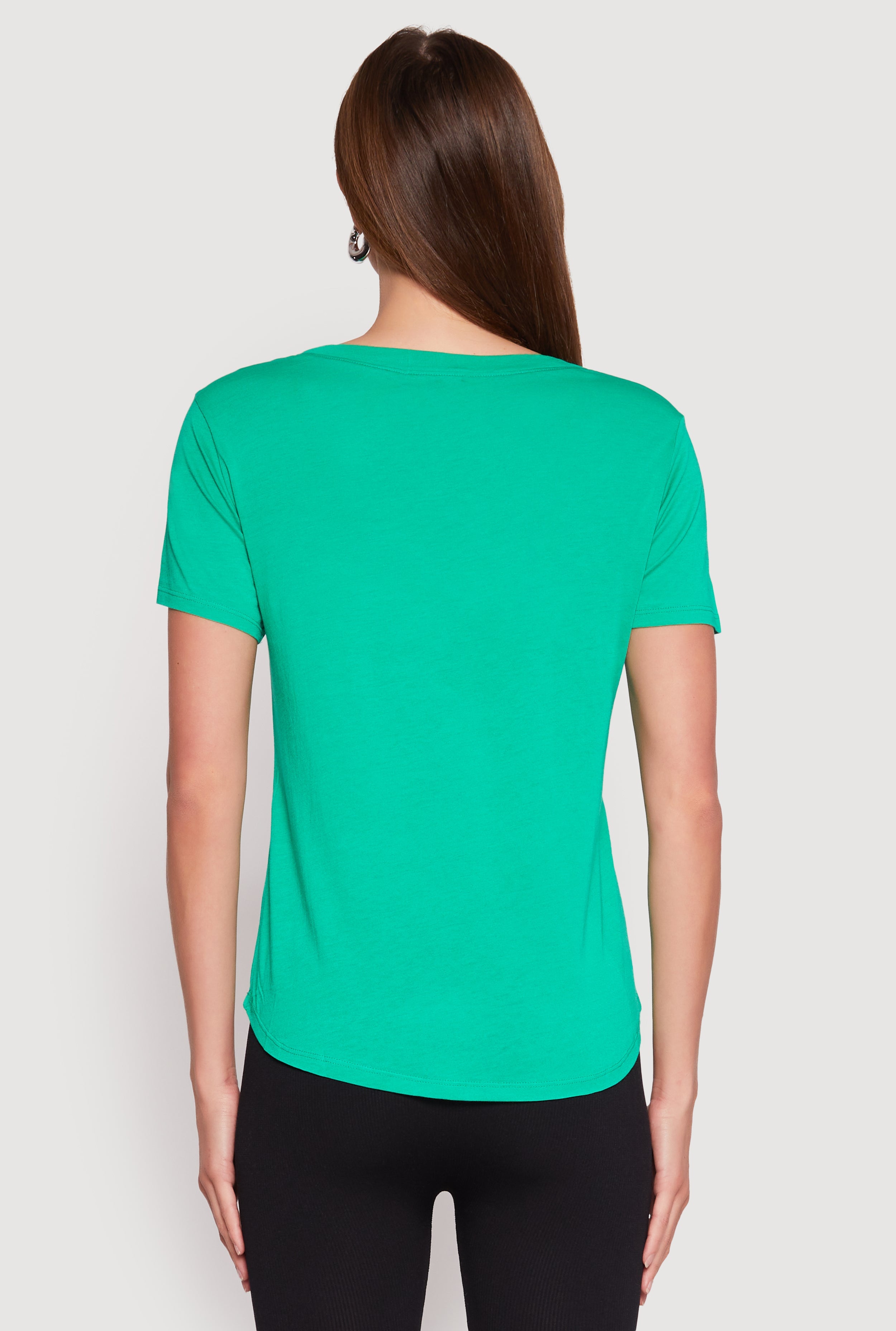 Scoop Neck Pocket T Shirt