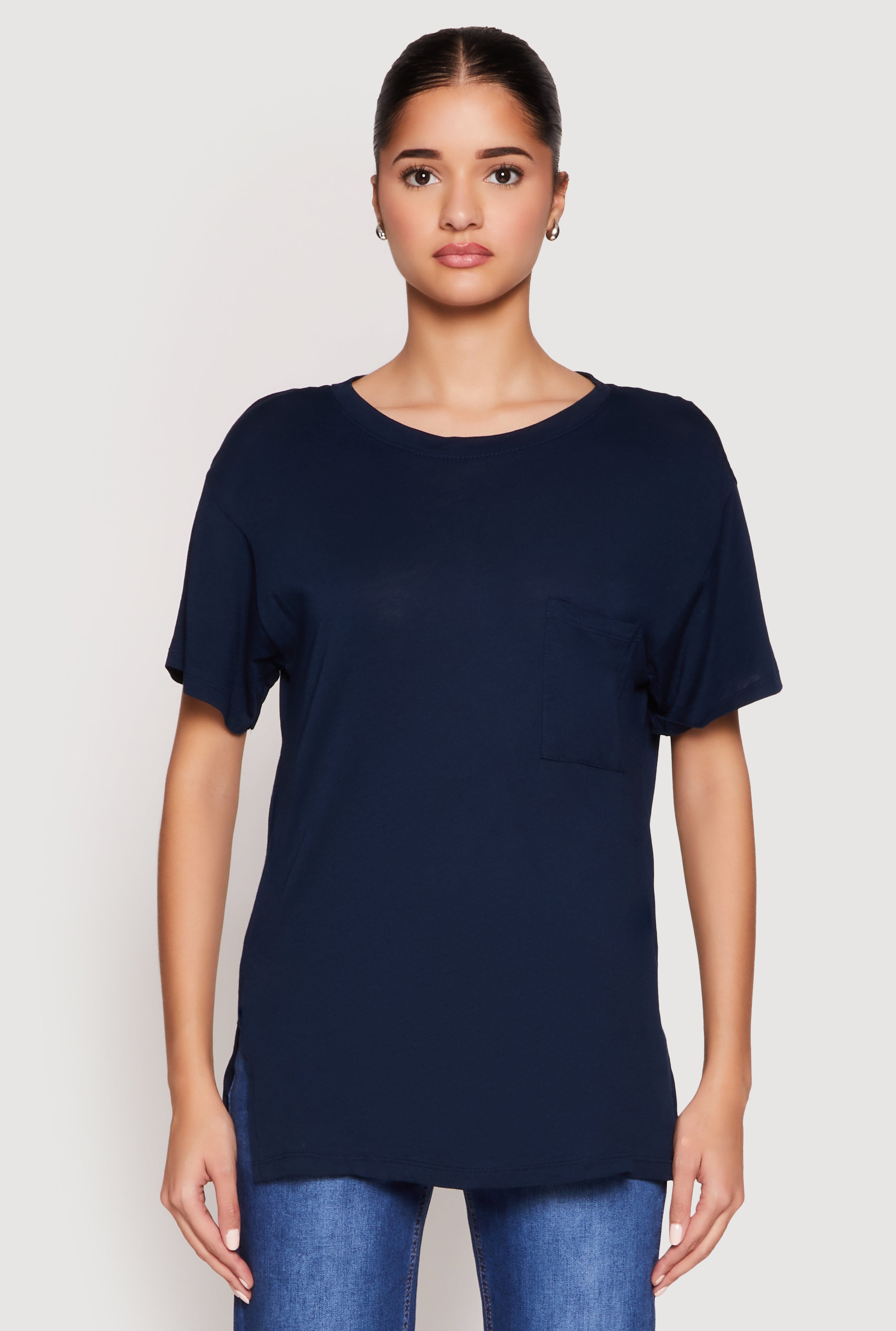 Side Slit Pocket T Shirt