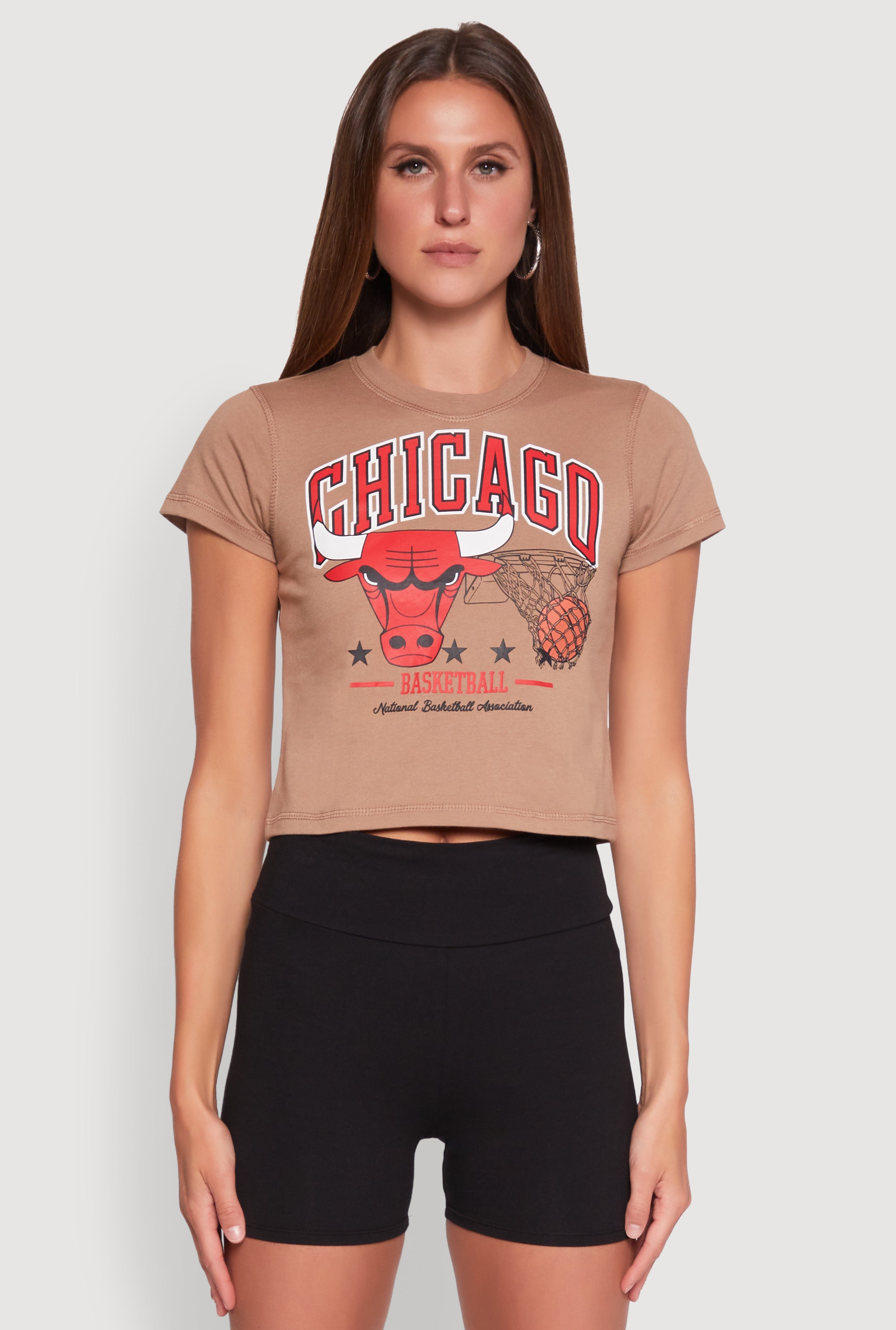 NBA Chicago Bulls Graphic Crop Top