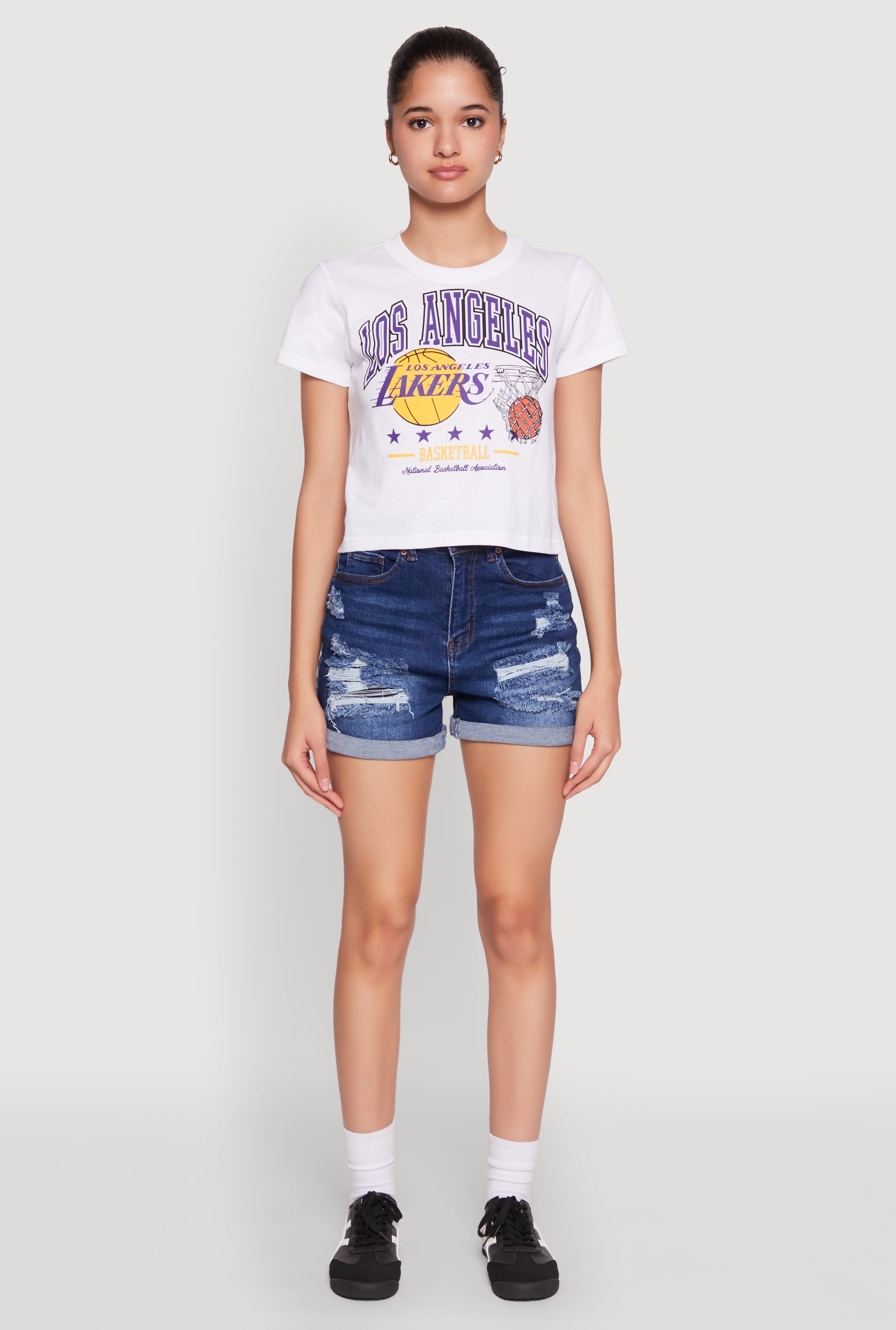 NBA Los Angeles Lakers Cropped Graphic Tee