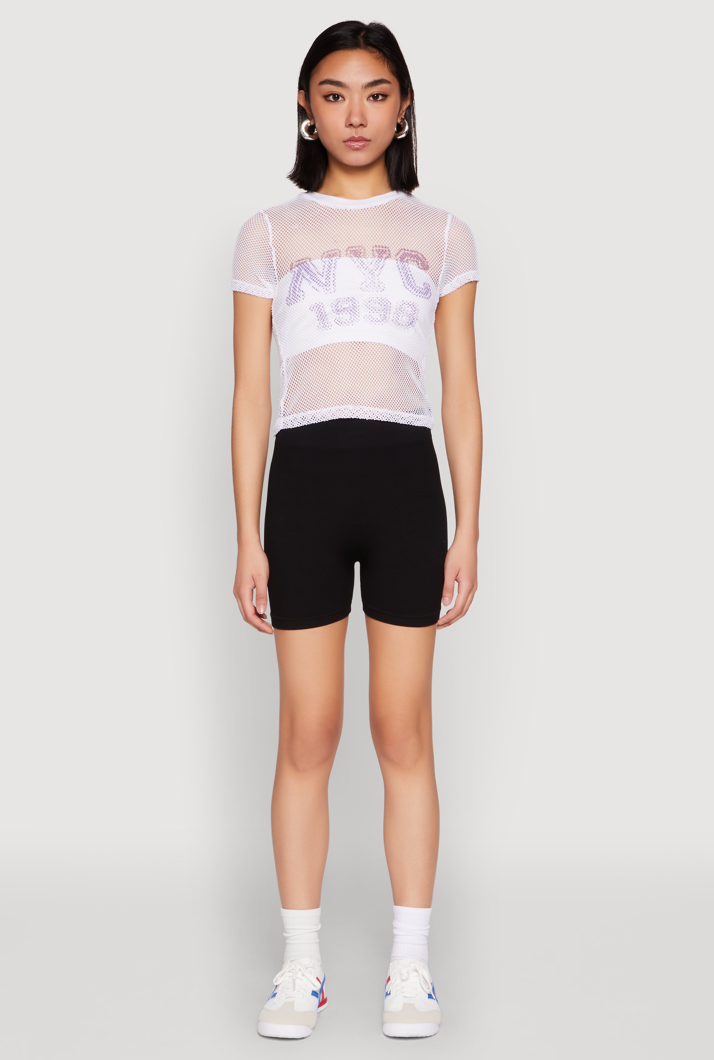 NYC 1998 Fishnet Crop Top