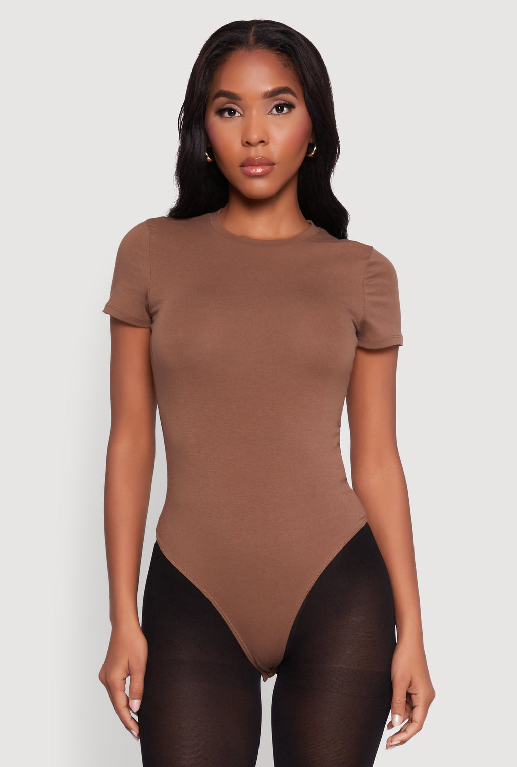 Crew Neck Short Sleeve Bodysuit